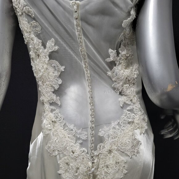 NWT~$1550~SOPHIA TOLLI~8/10~IVORY LACE EMBROIDERED EMBELLISHED WEDDING DRESS - Picture 14 of 16